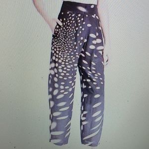 Sonia's Rykiel Pantaloons Pants New Black Silk